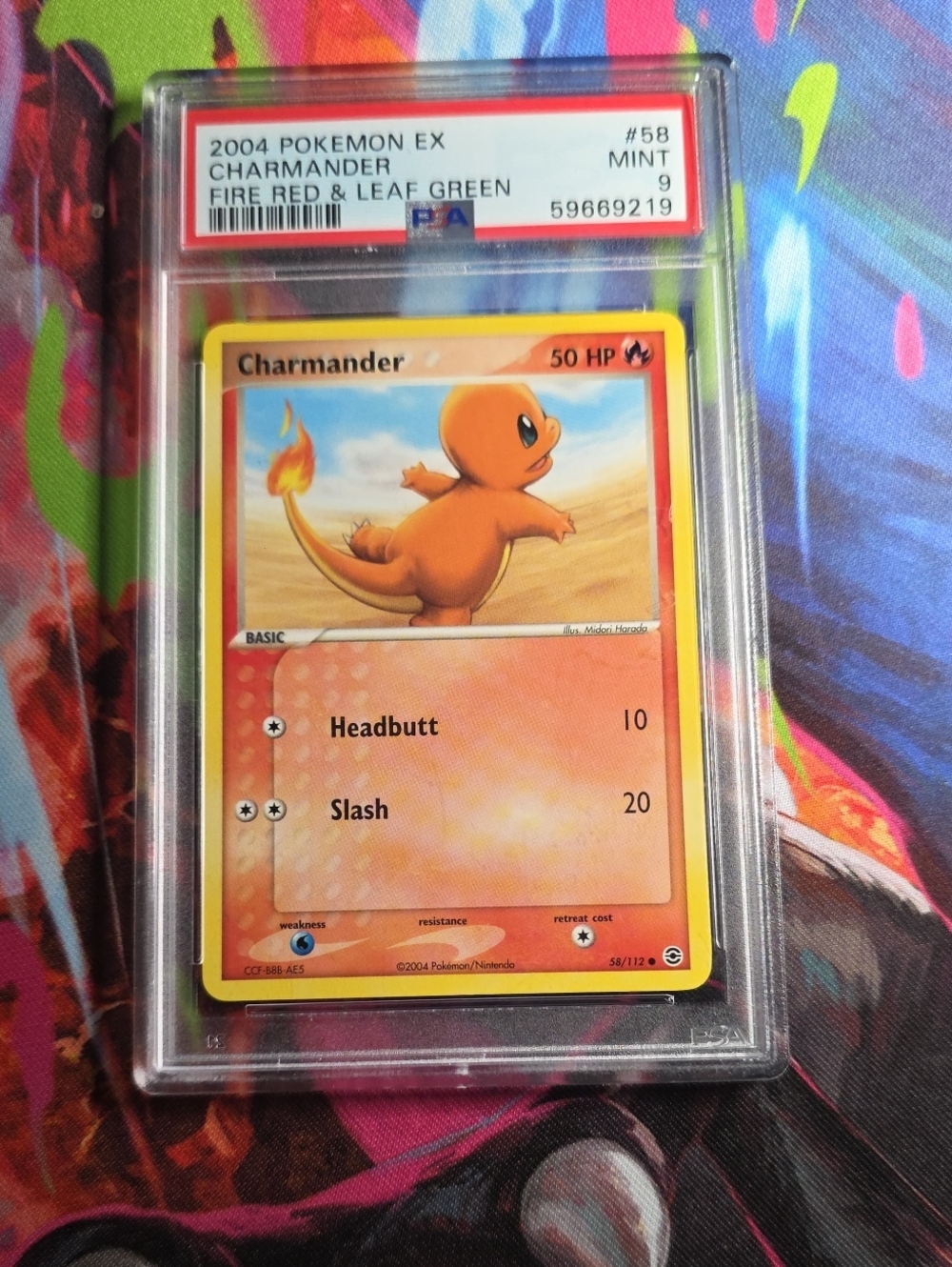 Pokemon Charmander Trading Card — Orange & Yellow